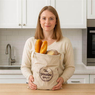 sac à pain lin naturel design élégant LinetSaveur