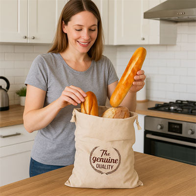 sac à pain pratique rangement baguettes fraîches LinetSaveur