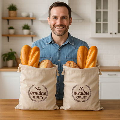 sac à pain réutilisable qualité premium boulangerie LinetSaveur