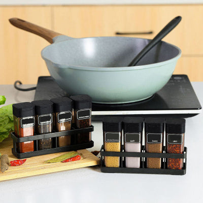 Support 4 pots à épices élégant SpiceSet