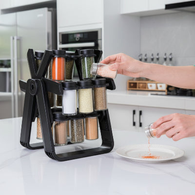 support à épices fonctionnel femme récupère pot cuisine epiceleste