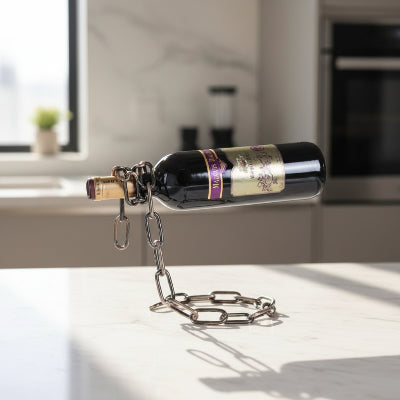 support bouteille de vin cuivre design moderne bronzair