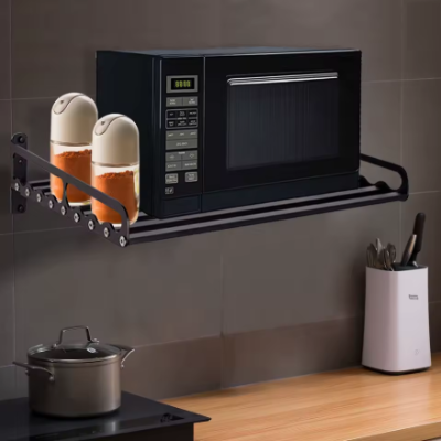 support pour micro onde mural rangement condiments SolidWave