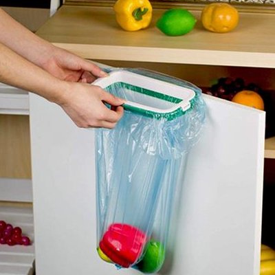 support pour sac poubelle plastique multifonction HangBag