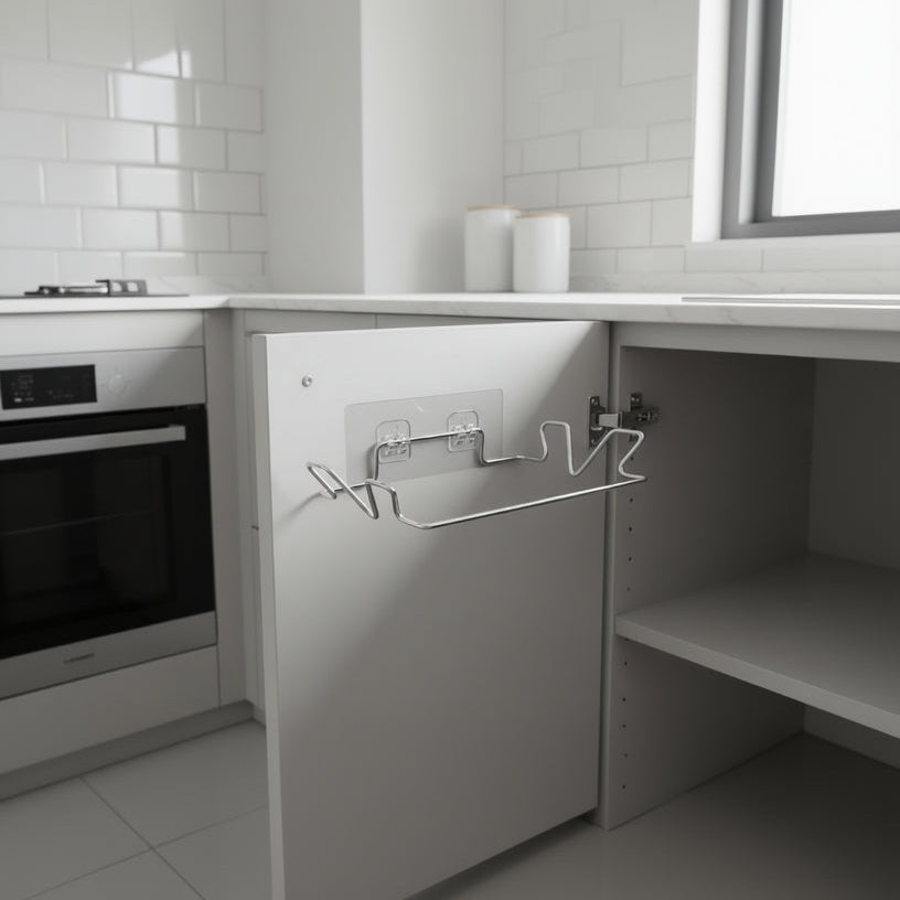 Support sac poubelle gain espace cuisine pratique HookBin