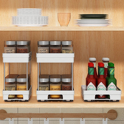 Tiroir à épices pour cuisine fonctionnelle VertiSpice small large blanc