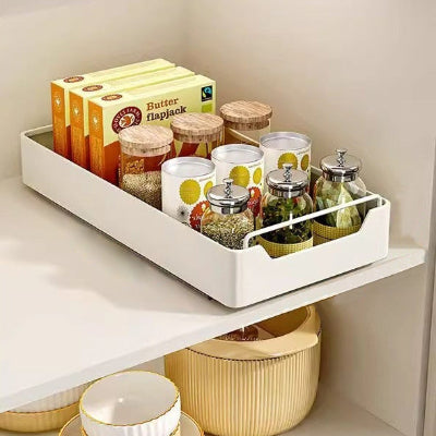 tiroir coulissant acier blanc 25cm largeur placard cuisine glissecompacte