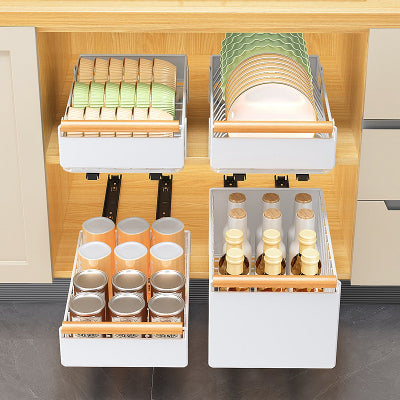 Tiroir coulissant cuisine deux tailles disponibles blanc Modula Pro