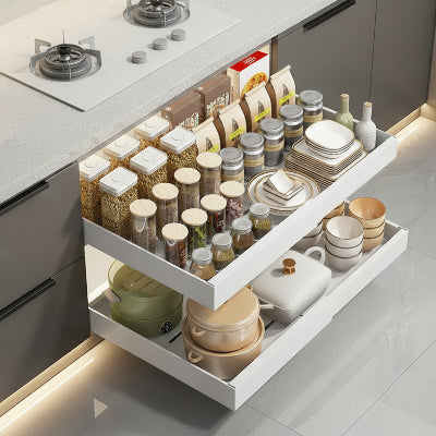 tiroir coulissant extensible 32cm 52cm cuisine sur mesure flexislide compact