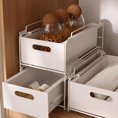 Tiroir cuisine coulissant empilé configuration verticale gain place SlideBox