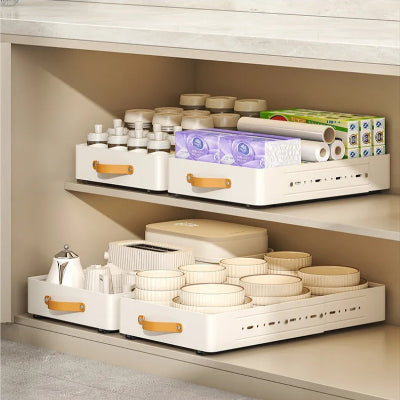 tiroirs coulissant pour cuisine metal blanc evolutif fonctionnel OrgaflexMaxi