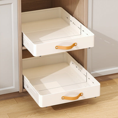tiroirs coulissant pour cuisine metal blanc retactables pratiques durables OrgaflexMaxi