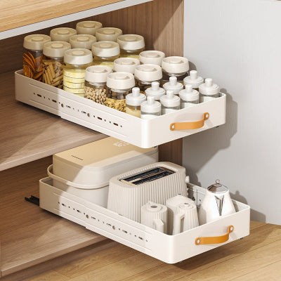tiroirs epices acier blanc retractables grande capacité Orgaflex